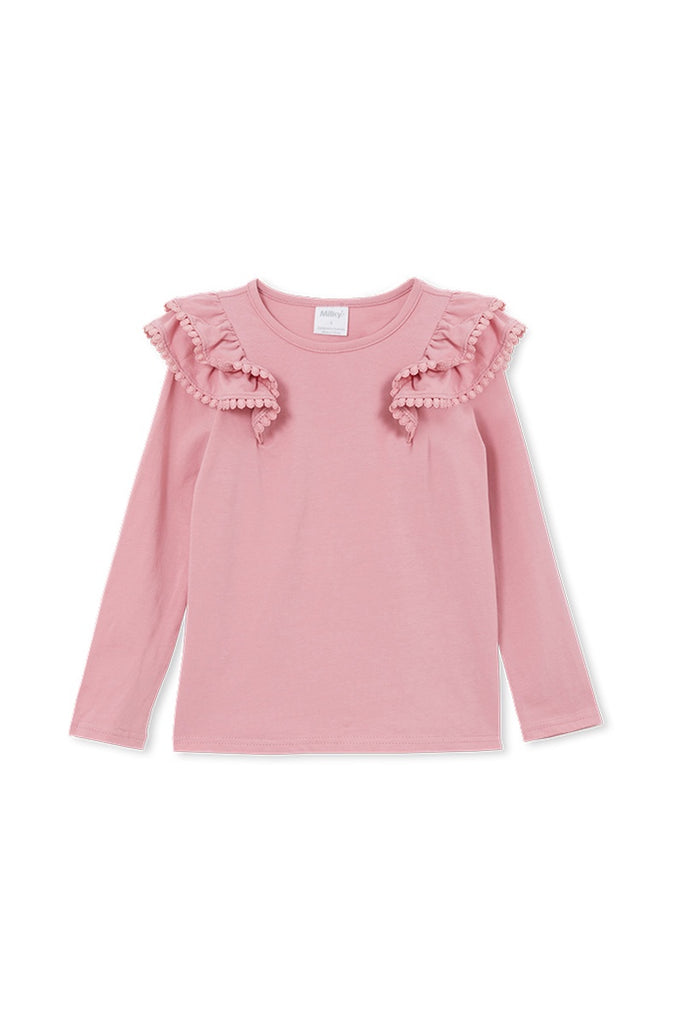Dusty Pink Detail Baby Tee