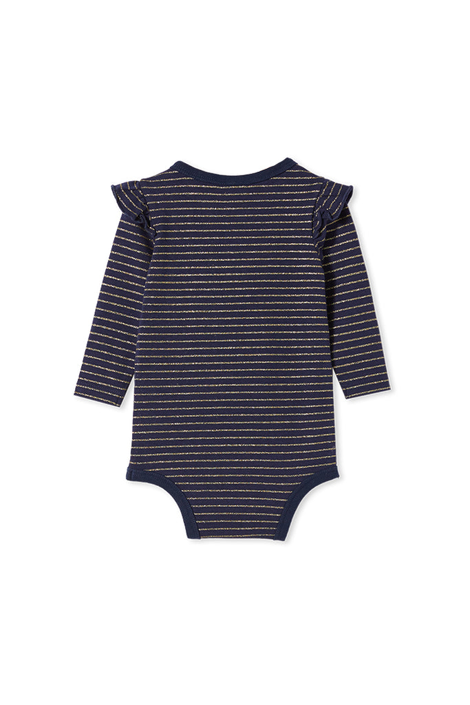 NAVY STRIPE BUBBYSUIT FRENCH NAVY