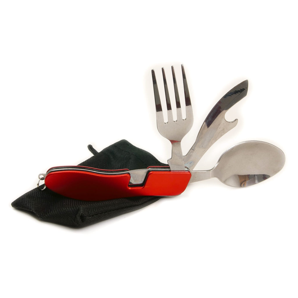 Pocket Knife, Fork, Spoon Set