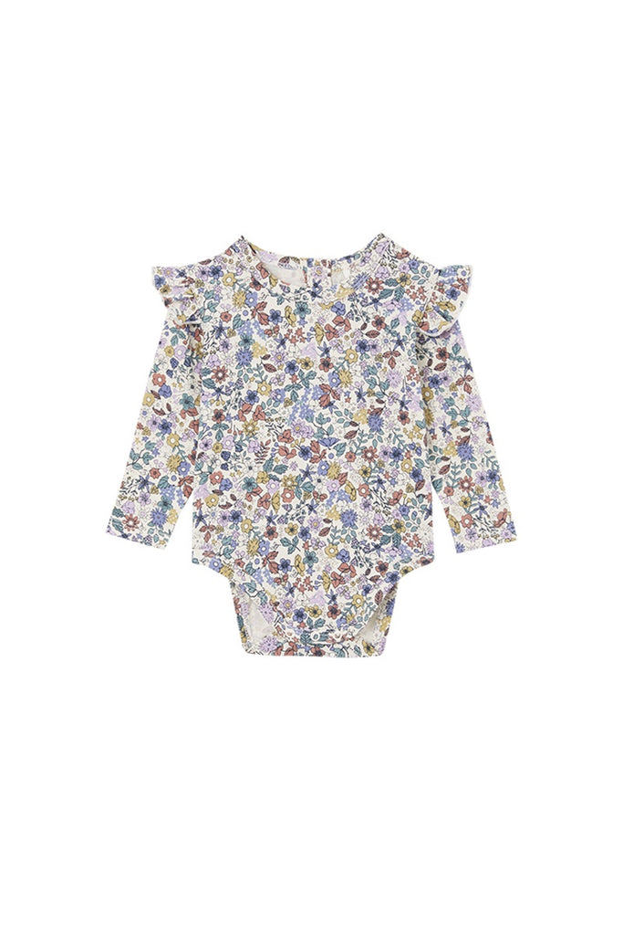 Autumn Floral Frill Bubbysuit