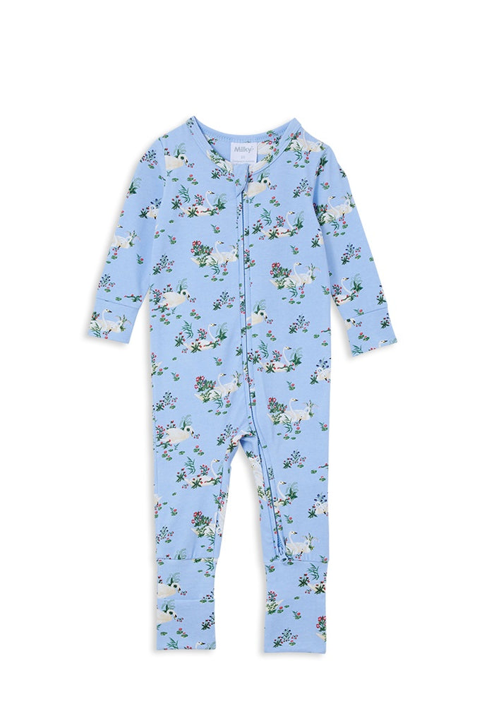 Swans Zip Romper