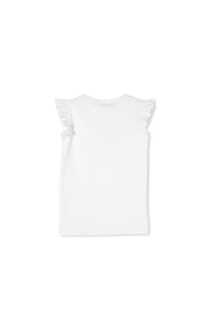 BABY FRILL SLEEVE RIB TEE