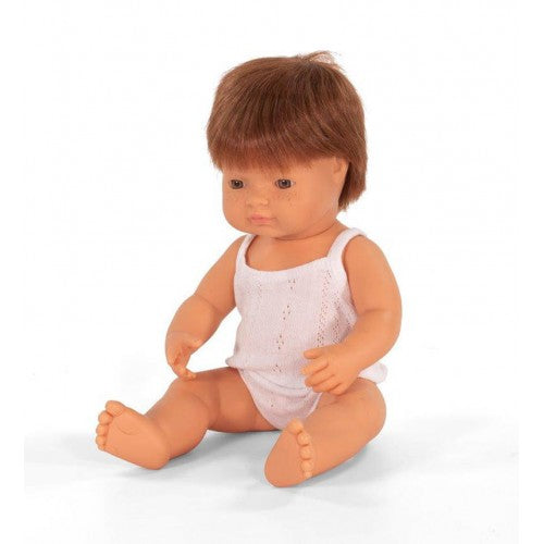 Anatomically Correct Baby, Red Haired Boy, 38 cm