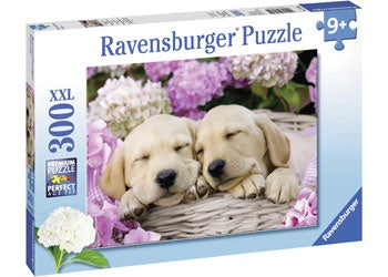 Sweet Dogs in a Basket Puzzle 300 pieces