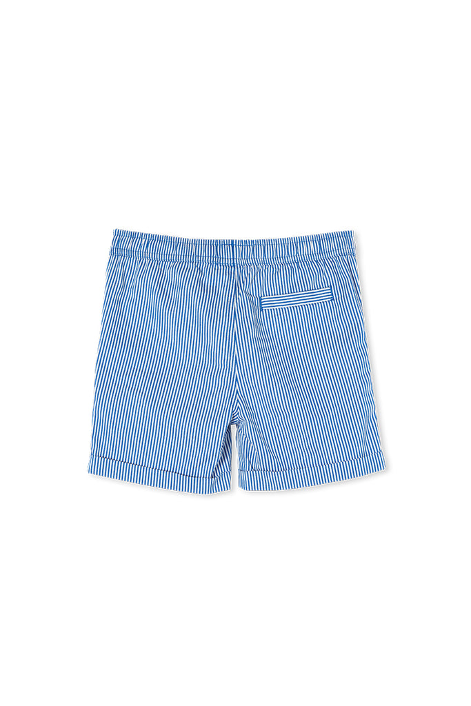 PINSTRIPE SHORT - NAVY / WHITE