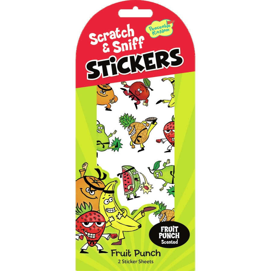 Mini Stickers Scratch & Sniff - Fruit Punch