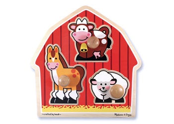 Barn Animals Jumbo Knob Puzzle