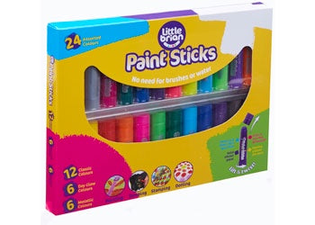 Little Brian Paint Sticks - Assorted 24 pk