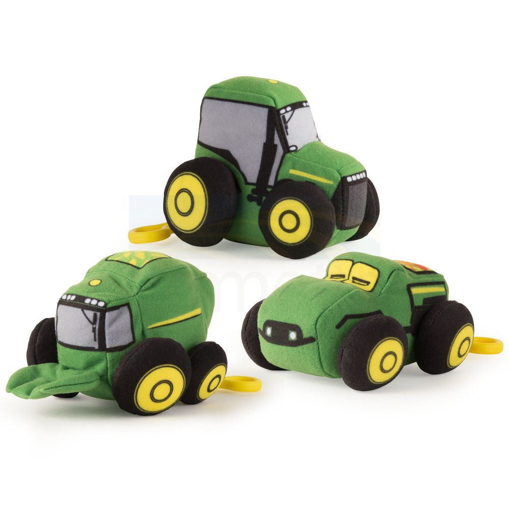 10CM PLUSH JOHN DEERE VEHICLES CLIP-ON