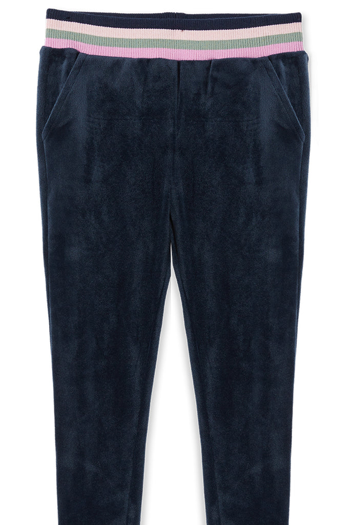 VELOUR TIPPING TRACK PANTS TWILIGHT