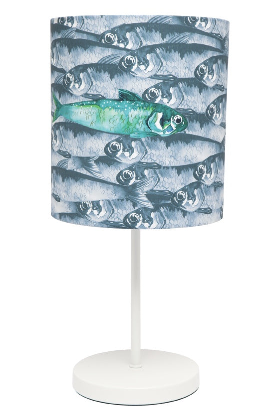 Fish school fabric lamp