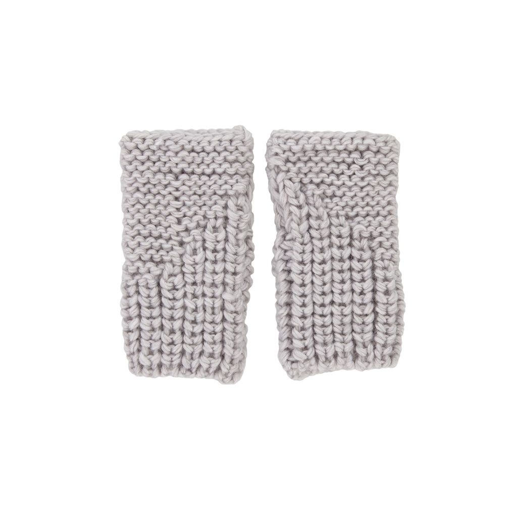 Traveller Fingerless Mittens Grey