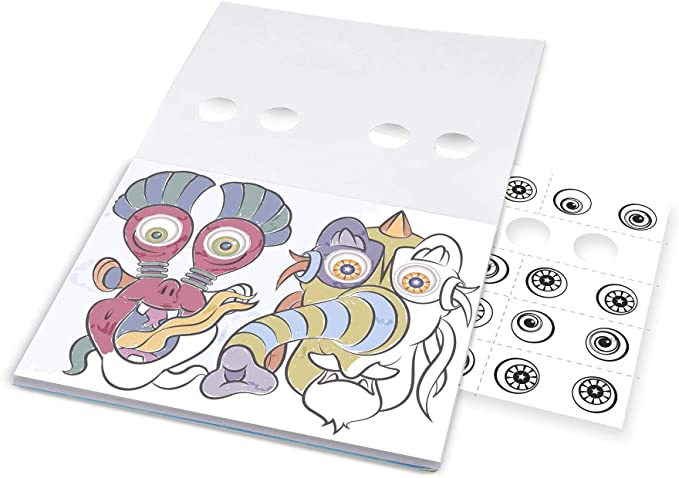 Googly Eyes Colouring Pad - Faces