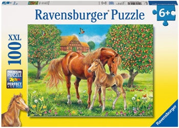 Horses in the Field Puzzle 100 pieces