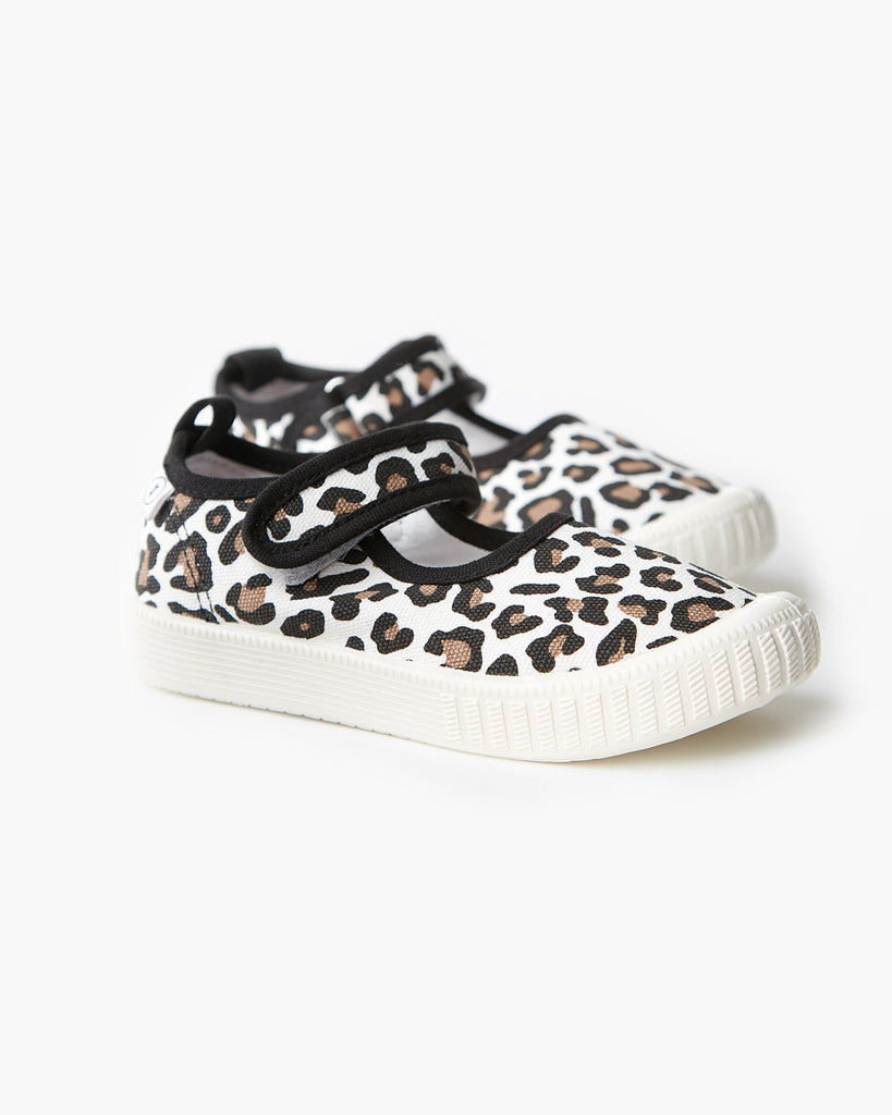 Mary Jane Canvas Leopard