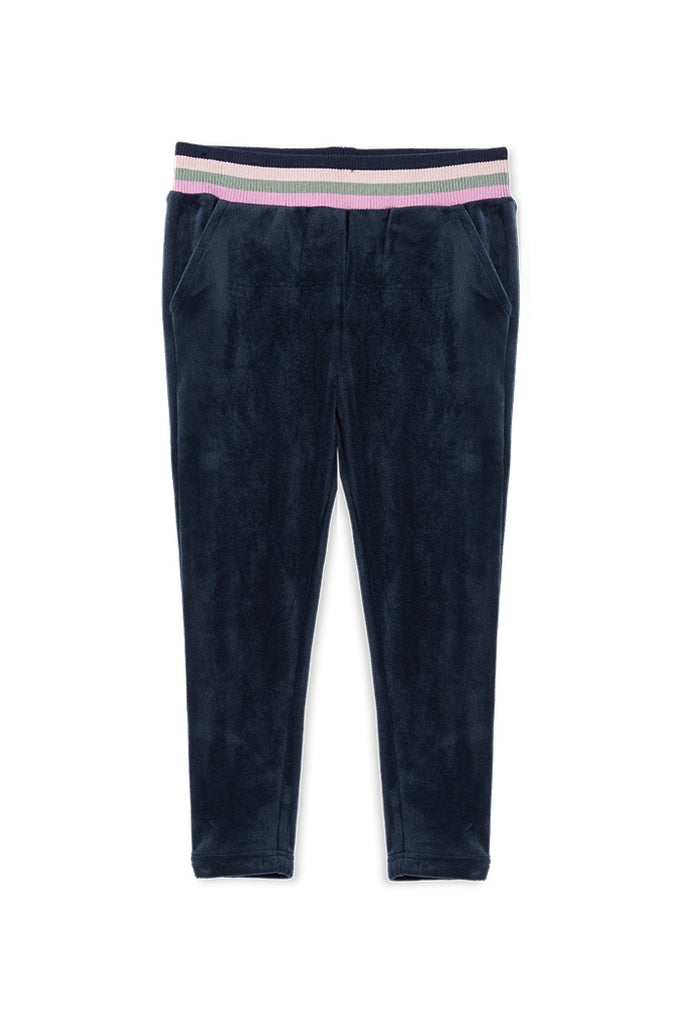VELOUR TIPPING TRACK PANTS TWILIGHT