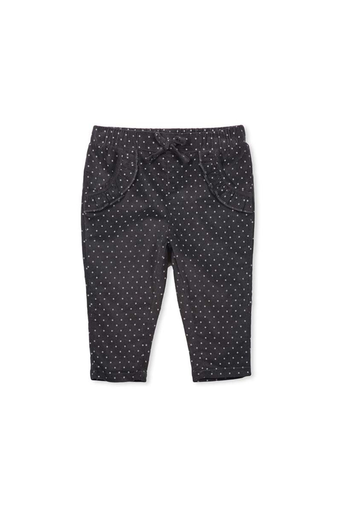 BABY CORD SPOT PANT GREY CORD