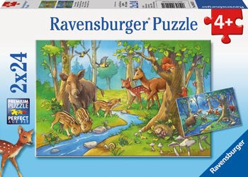 Cute Forest Animals Puzzle 2x24pc