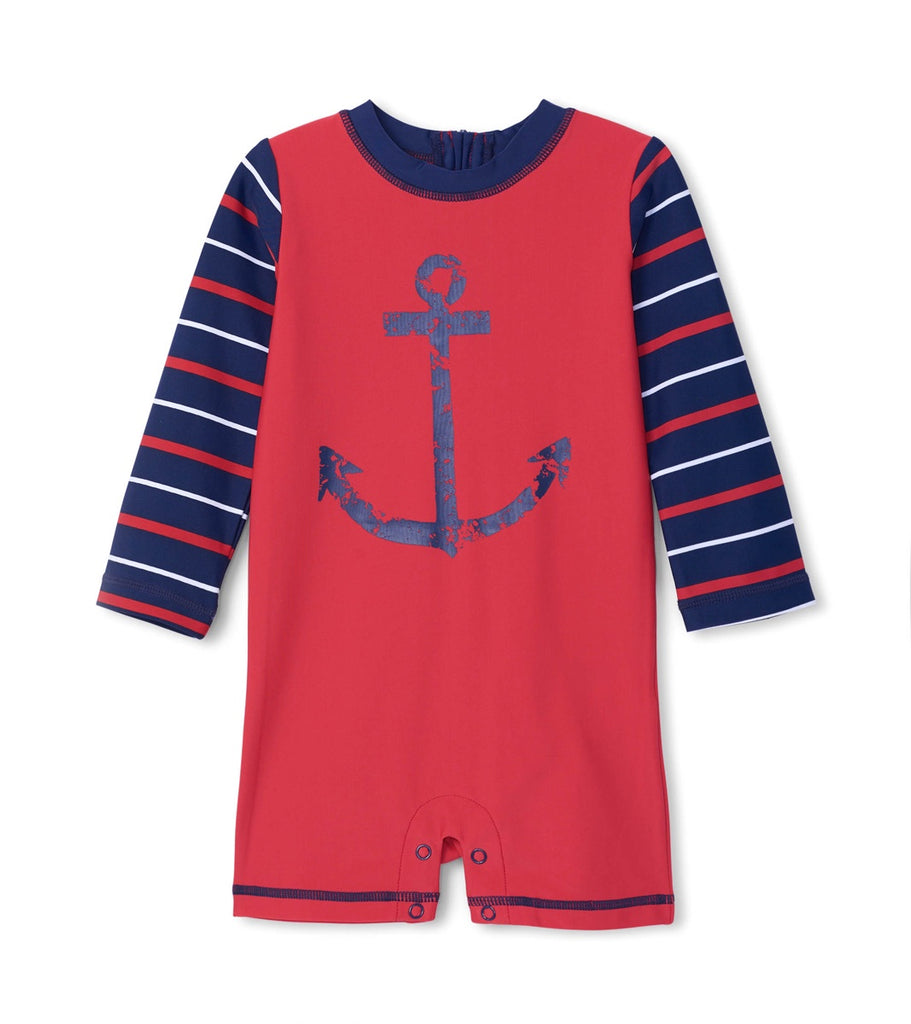 Nautical Anchor Baby One-Piece Rashguard