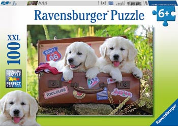 Travelling Puppies Puzzle 100 pieces