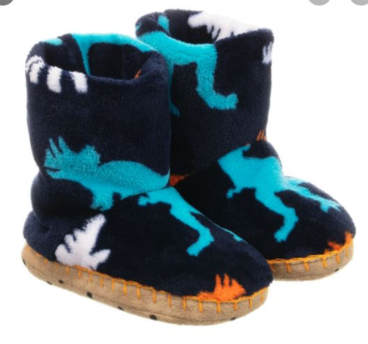 Silhouette Dinos Fleece Slippers