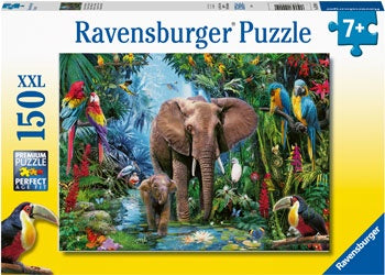 Elephants at the Oasis Puzzle 150pc