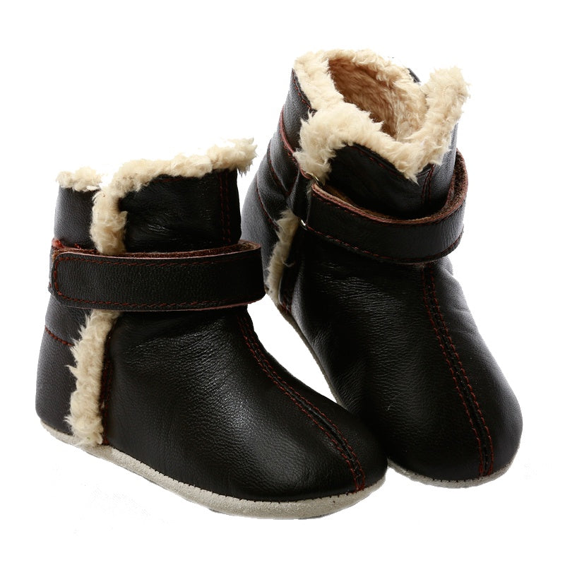Pre-walker Baby & Toddler SNUG Boots Chocolate