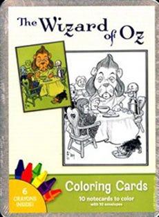 Colouring Cards Wizard of Oz