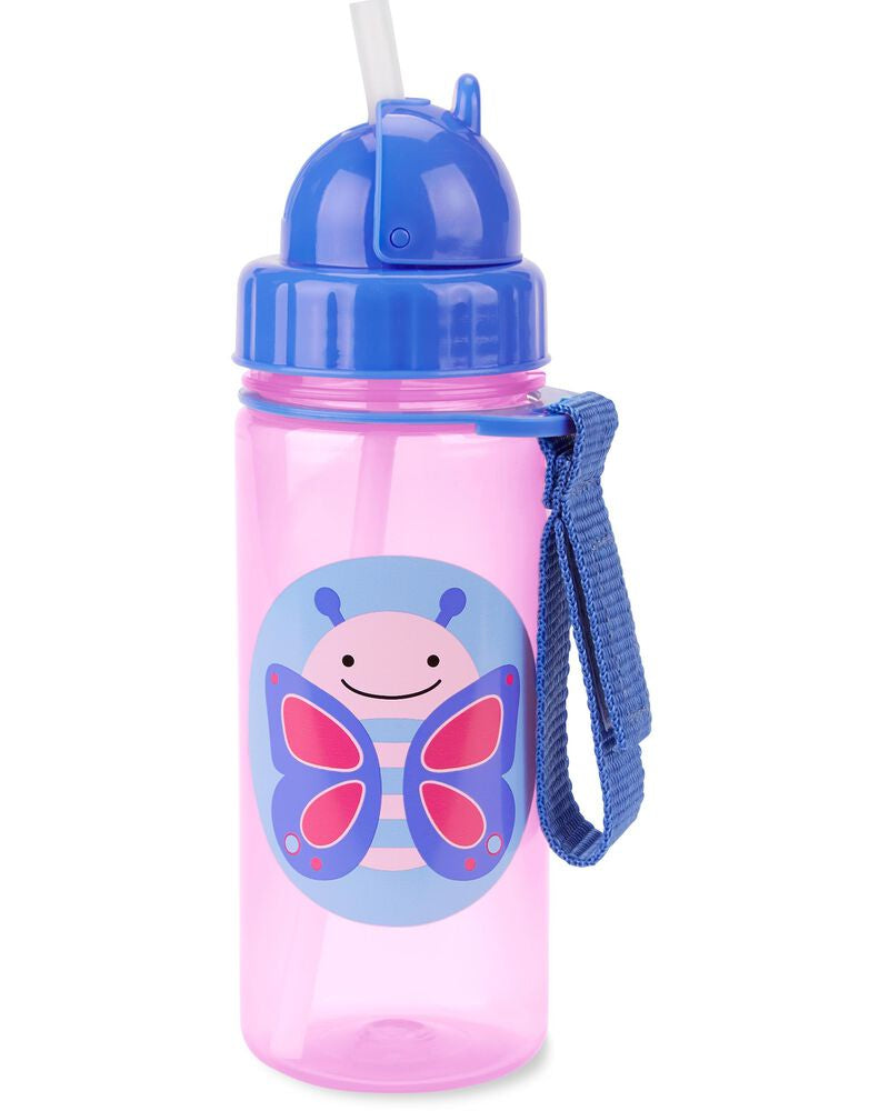 SKIP HOP ZOO STRAW BOTTLE 13 OZ - BUTTERFLY