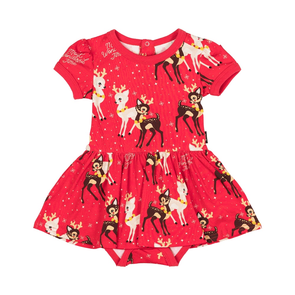 COMET AND CUPID BABY SS WAISTED DRESS