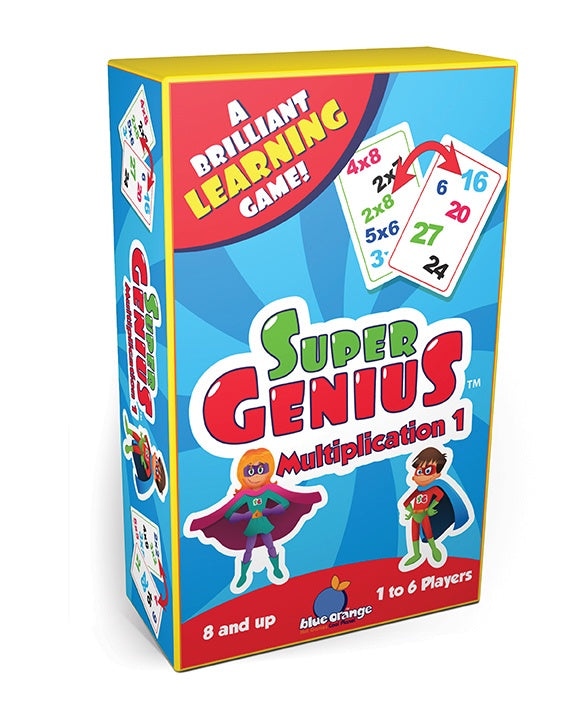 Super Genius Multiplication 1 Cards