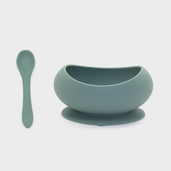 Stage 1 Suction Bowl & Spoon Set - Ocean