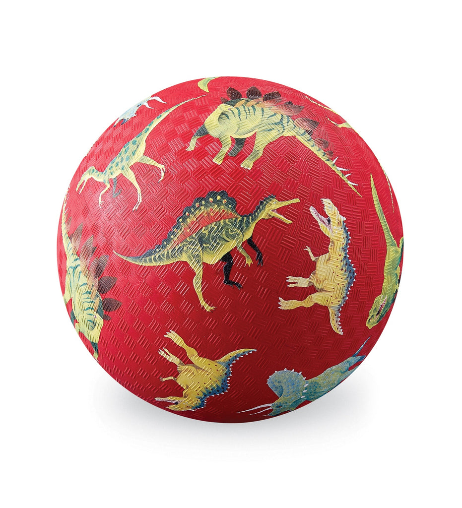 5 Inch Playground Ball - Dinosaurs Red