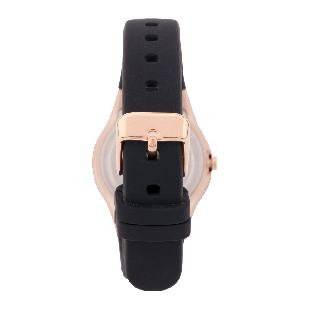 Tropical - Kids Waterproof Watch - Black / Rose Gold