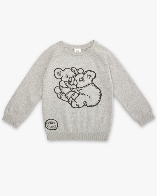 May Gibbs Cuddle Knit Jumper - Koala Grey