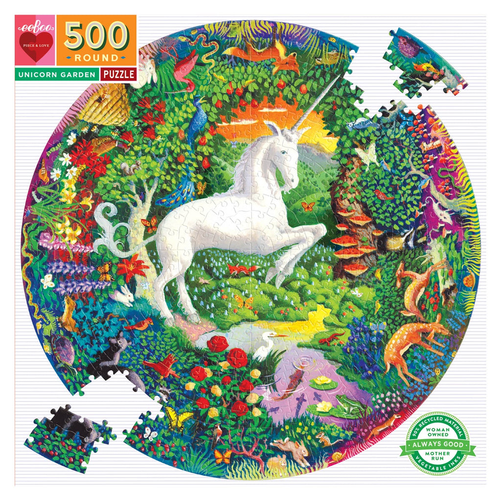 500 Pc Round Puzzle – Unicorn