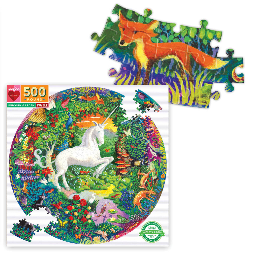 500 Pc Round Puzzle – Unicorn