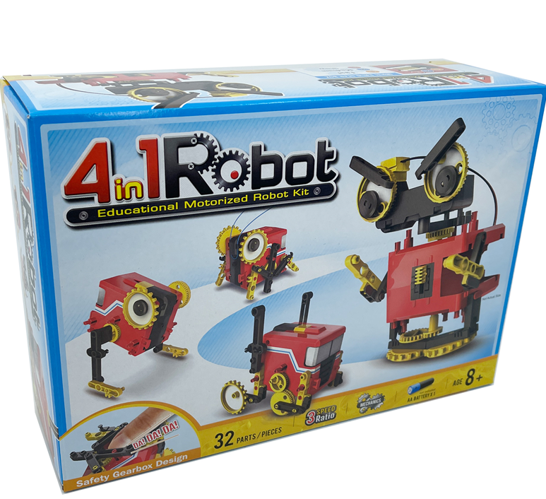 4 IN 1 EDUCATIONAL MOTORIZED ROBOT KIT