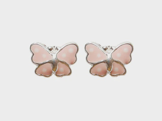 DOT WING BUTTERFLY 925 STUDS