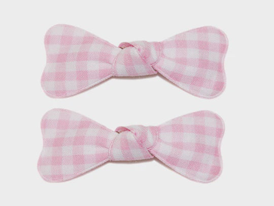 GINGHAM BOW SNAPS