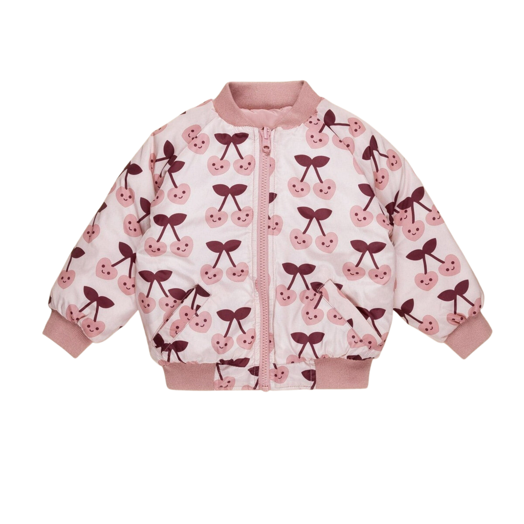 CHERRY HEARTS REVERSIBLE BOMBER