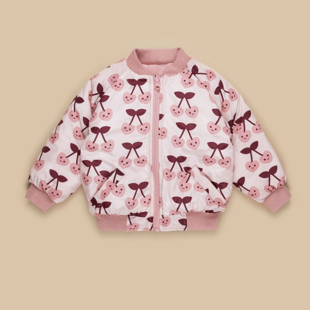 CHERRY HEARTS REVERSIBLE BOMBER