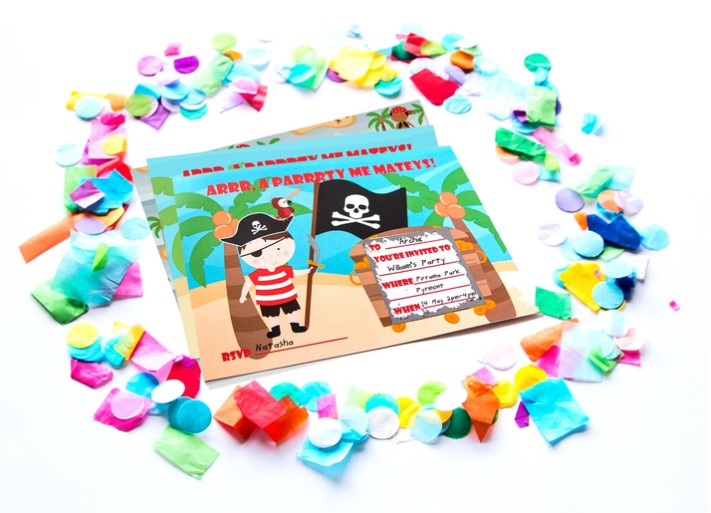 Secret Party Invitation Cards