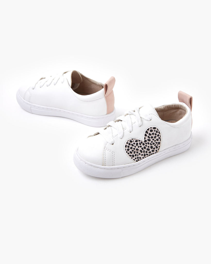 Heart Mini Sneaker - Pink Cheetah