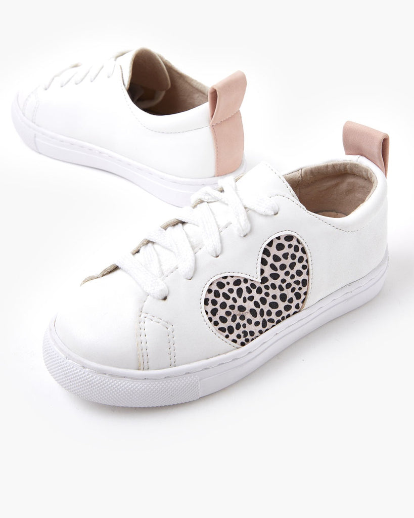 Heart Mini Sneaker - Pink Cheetah