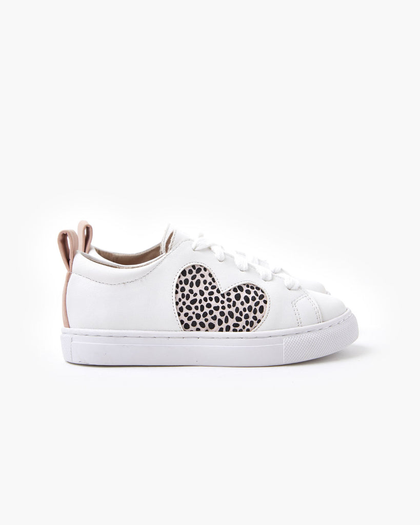 Heart Mini Sneaker - Pink Cheetah