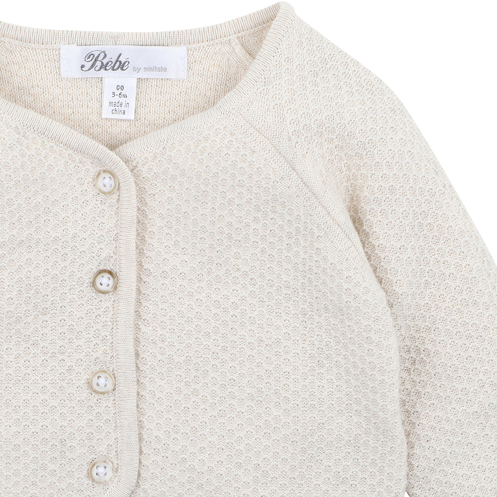 JORDAN KNITTED CARDIGAN NATURAL