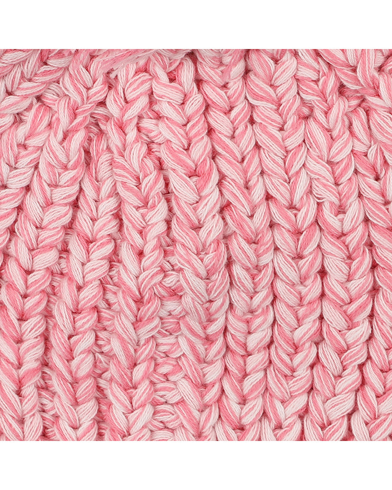 ESME RIB BEANIE - PINK MARLE