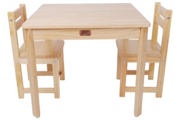 Tikk Tokk - Little Boss Table & Chair Set Square - Natural