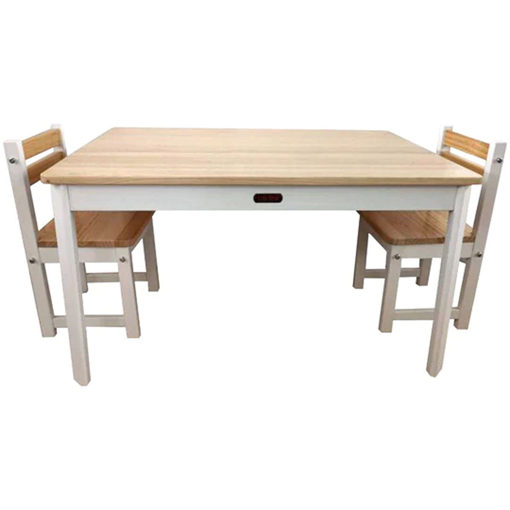 Little BoSS Table & Chairs Set - Rectangular White (Envy Style)